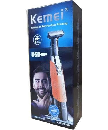 KEMEI Electric Razor & Beard Trimmer - Waterproof Cordless USB Rechargeable Groomer for Men & Women - Eyebrow Beard Facial & Body Hair Removal - Blue - Buy Online on SooperMarket.com