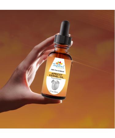 100% Pure Organic Apricot Kernel Oil - Cold-Pressed 2 oz from Turkey | Ideal for Massage Skincare Hair & Aromatherapy - Buy Online on SooperMarket.com
