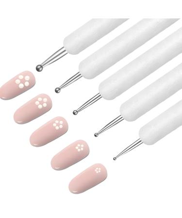Violotoris Nail Art Brushes Nail Tools Clay Tools Double End Tracing Dotting Tools Sculpting Tools Pottery Tools for Embossing Art Nail Art Pottery Clay DIY Craft Painting