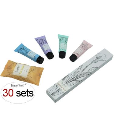 Buy TravelWell Travel Size Toiletries Bulk Set - 180 Airbnb Essentials for Guests | Mini Shampoo Conditioner Soap Bars Lotion Body Wash Dental Kit - Buy Online on SooperMarket.com