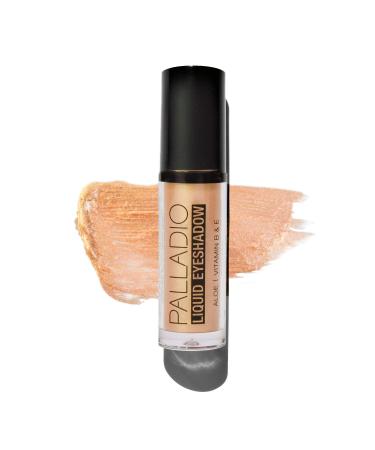 Palladio Liquid Eyeshadow, creamy shimmery formula that instantly adheres to the eyelid with flexible applicator wand for over 8 hours of smudge and crease-proof wear (Goldstone)