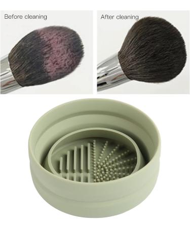 Dekaim Makeup Brush Cleaner Bowl Silicone Makeup Brush Cleaning Pad Bowl Scrubber Make Up Brush Cleaner Pad Portable To Clean for Brush Powder Puff - Buy Online on SooperMarket.com