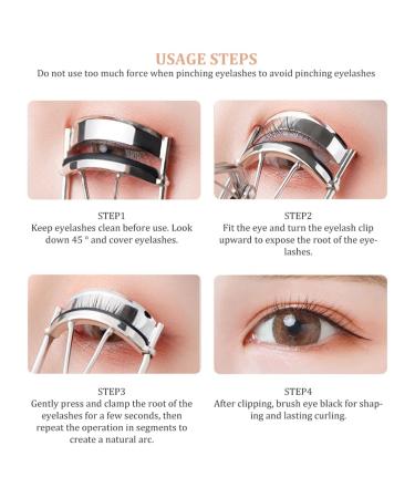 Professional Eyelash Curler with Comb | Metal Lash Curler & 2 Refill Pads | Precision Eye Makeup Tool for Women & Girls - Buy Online on SooperMarket.com