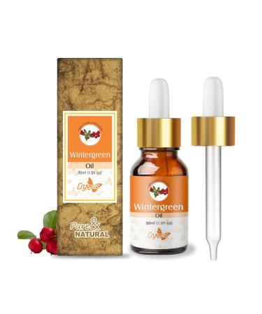 Crysalis Wintergreen (Gaultheria Procumbens) Oil |100% Pure & Natural Undiluted Essential Oil Organic Standard|for Undiluted Therapeutic Grade |Aromatherapy Oil| for All Skin Types- 30ml with Dropper