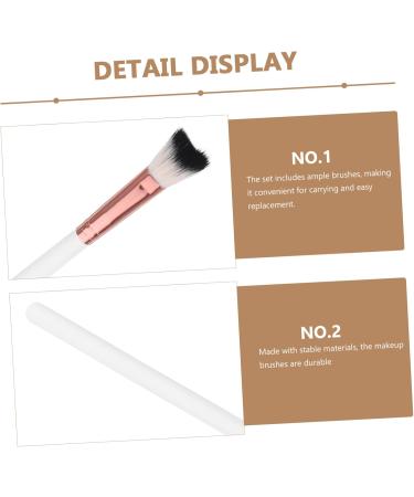 PLAFOPE 3pcs Fish Tail Brush Nose Shadow Brush Nose Contour Brush Nose Contour Makeup Brush Nose Makeup Tool 18.50X1.00X1.00CM As Shown - Buy Online on SooperMarket.com