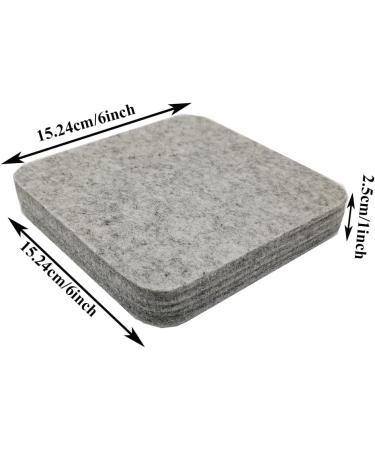 Wool Needle Felting Pad with Leather Finger Guards - Eco-Friendly 6x6 inch Base for Precision Projects - Buy Online on SooperMarket.com
