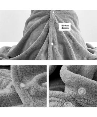 Gukasxi Hooded Baby Towel - Extra Large 140x70 cm, Ultra Soft & Absorbent Bath Towel for Baby Girls and Boys - Gray - Buy Online on SooperMarket.com