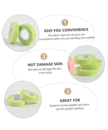 Angoily 24 Rolls Eyelash Tape - Colored Adhesive Fabric for Eyelash Extensions & Hair Care | Non-Woven Cosmetic Tape 900x1.1cm Green - International Shipping Available - Buy Online on SooperMarket.com