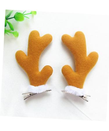 ABOOFAN 12 Pairs Kids Barrettes for Hair Christmas Hair Clips Christmas Barrette Colored Bobby for Hair Reindeer Antler Headband Kids Christmas Hair Clip Crystal Hair Girl Child Pin - Buy Online on SooperMarket.com