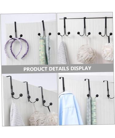Cabilock 3pcs Wrought Iron Hook Heavy Duty Clothes Rack Door Hanger for Hanging Coat Door Coat Hook Jacket - Buy Online on SooperMarket.com