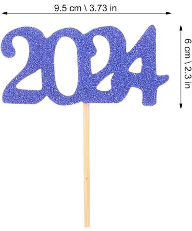 HOLIDYOYO 12pcs 2024 Graduation Season Cake Insert Top Hat Cupcake Toppers Graduation Toppers 2024 Grad Party Supplies Graduation Cupcake Topper Dessert Paper Decorations - Buy Online on SooperMarket.com