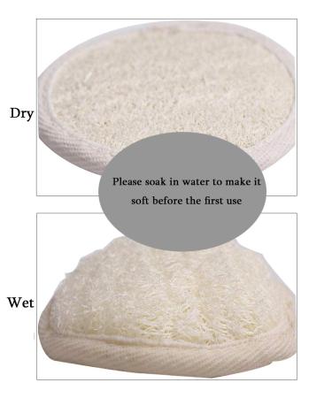 Natural Loofah Exfoliating Facial Pads - 10 Pack | Face Scrubber for Men & Women | Bath Spa Cleansing | 3.15 Inches Dia - Buy Online on SooperMarket.com