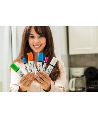 Washable White Glass Pen Window Marker - Liquid Chalk for Car, Mirror & Storefront Windows - Jumbo Tip for Parade, Party & Holiday Decor - Buy Online on SooperMarket.com