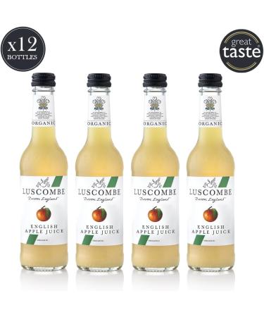 Luscombe Organic Apple Juice (12x27cl) - Natural Ingredients, No Added Sugar, Vegan & Gluten Free - Rich in Vitamin C - Buy Online on SooperMarket.com