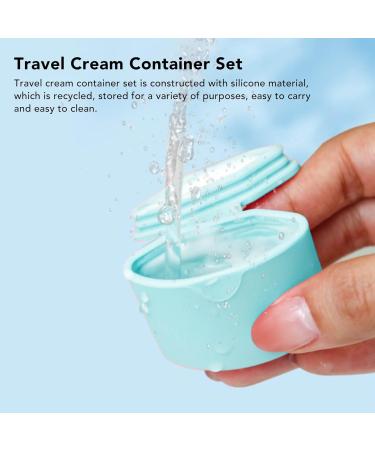 Verdant Touch Empty Silicone Cream Jar Travel Silicone Makeup Container Refillable Portable Cream Jar Blue - Buy Online on SooperMarket.com