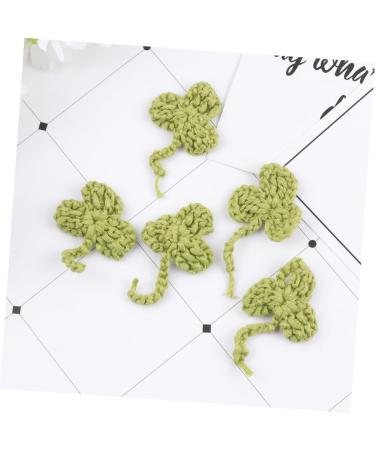 Operitacx 10pcs Socks Badge Sign Crocheted Shamrock Appliques Applique Patches Accessories Shoes and Hats - Buy Online on SooperMarket.com