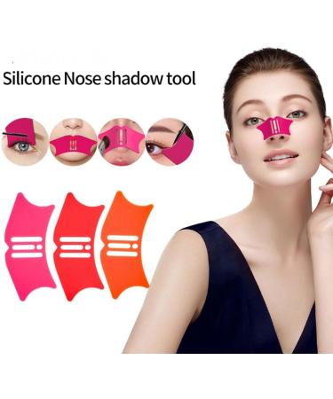 Eyeliner Stencils Wing Tips Face Make Up Stencils Nose Eyebrow Cheekbone Contour Stencils Reusable Makeup Eyelash Tool 1pcs Orange - Buy Online on SooperMarket.com