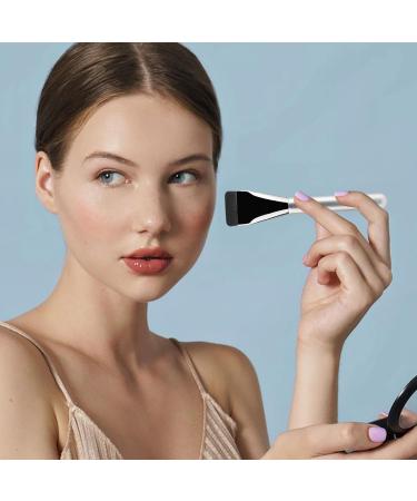Liquid Foundation Pinsel Foundation Pinsel Makeup Concealer Brush Makeup Concealer Brush Flacher Rougepinsel f r Gesicht Make Up Pinsel Flach Faserhaar Gesichtsb rste Aluminum tube wooden handle - Buy Online on SooperMarket.com