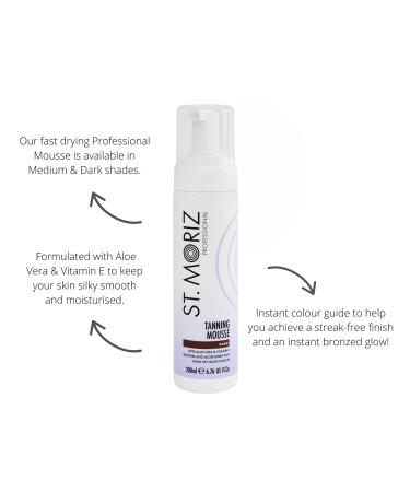 St Moriz Instant Self Tanning Mousse 2 x 200ml Dark Tone for All Skin Types - Buy Online on SooperMarket.com