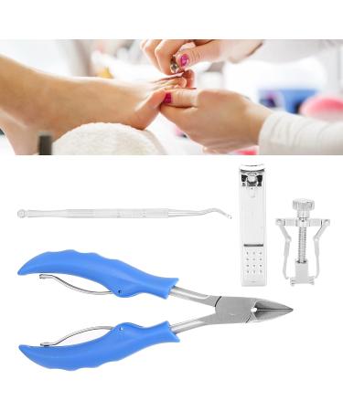 Nail Clippers Set Double Spring Toenail Clippers Ingrown Fingernail Toenail Tools Kit Nail Pedicure Clippers Toenail Corrector Professional Manicure Pedicure Tool(blue) - Buy Online on SooperMarket.com