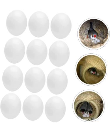 Yardwe 12pcs Fake Eggs Minieggs Household Egg Props Mini Egg Graffiti Plastic Eggs Fake Bird Eggs Parrot 1.6x1.2cm White - Buy Online on SooperMarket.com
