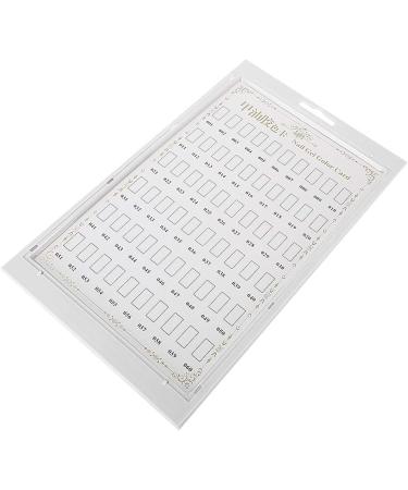 Nail Polish Color Card Dekaim Nail Art Display Stand Nail Polish Gel Color Display Card Nail Practice Manicure Tool(White) - Buy Online on SooperMarket.com