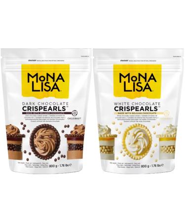 Callebaut CRISPEARLS Bundle - 2 x 800g (DARK and WHITE)