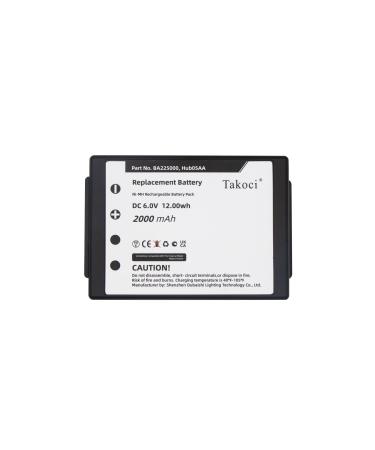 Replacement Battery for HBC Radiomatic Eco Linus 6 Technos Spectrum A/B/1/2 fits Part No BA225000 Hub05AA 6V 2000mAh Ni-MH