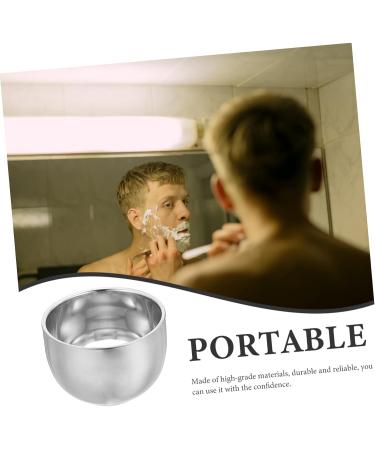 Beaupretty 3ST Professional Shaving Foam Cups - Double-Walled Stainless Steel Beard Kit for Men | International Shipping Available - Buy Online on SooperMarket.com