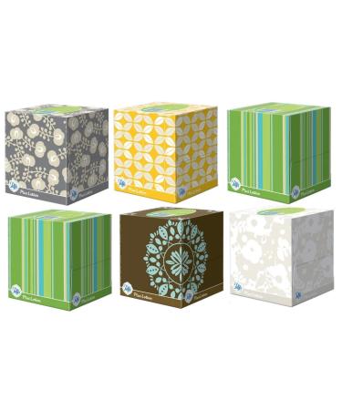 Puffs Plus Lotion Facial Tissues, Cube, 6 Boxes (56 Count Each) 6 Pack