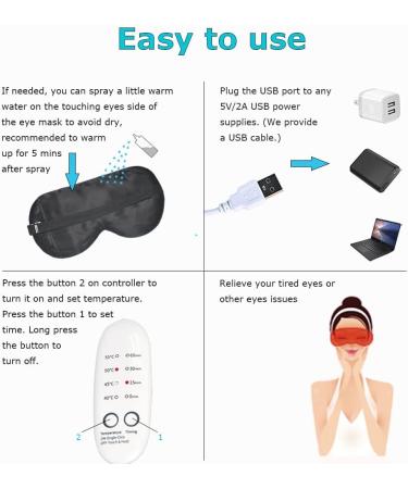 Buy Heated PJYU Silk Eye Mask for Swollen Eyes | Relief for Dry Eyes Blepharitis & Styes | International Shipping - Buy Online on SooperMarket.com