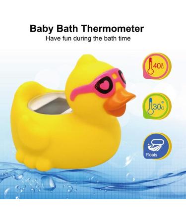 Digital Baby Bath Thermometer Ducks - BPA-Free, Waterproof, Floating Pink Toy - Buy Online on SooperMarket.com