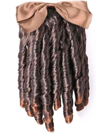 Liummrcy. Hair Extensions Ponytail Hairpiece with Bow Spiral Curl Synthetic Historical Colonial Lady Costume Wig. - Buy Online on SooperMarket.com