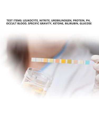 100pcs Ketone Urine Test Strips - Accurate Measurement for Ketones, Leukocyte, Nitrite, Urobilinogen, Protein, PH - Fast Results - Buy Online on SooperMarket.com