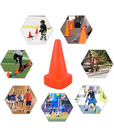 YOQXHY Soccer Cones (25 Pack) - 7 Inch Agility Training Sports Cones with Carry Bag - Ideal for Kids Football Basketball Drills - Field Markers in 5 Colors - Buy Online on SooperMarket.com