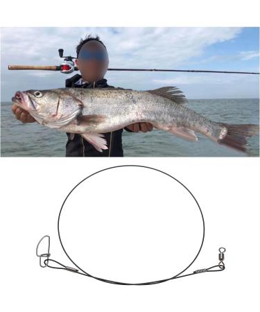 VGOL 30-Piece Stainless Steel Fishing Wire Leaders - 45kg Anti-Bite Bait Rigs for Outdoor Fishing - Buy Online on SooperMarket.com