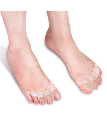 1 Pair Gel Toe Separators for Bunions & Overlapping Toes - Toe Straightener and Big Toe Corrector - Buy Online on SooperMarket.com