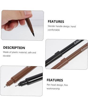 PRETYZOOM 6 Pcs Baking Pen Macron Pen Homemade Cookies Edible Drawing Biscuits Pens Fondant Food Pen Pastry Icing Pen Cookie Decorating Pens Fine Point Pen Cake Fine Tip Double Head Plastic - Buy Online on SooperMarket.com