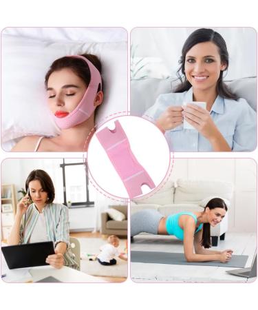 Airfish V Line Lifting Mask Double Chin Reducer with Chin Strap for Women Double Chin Eliminator Face Lift Chin Mask Lift Prevent Sagging V Shaped Slimmer (Pink) - Buy Online on SooperMarket.com
