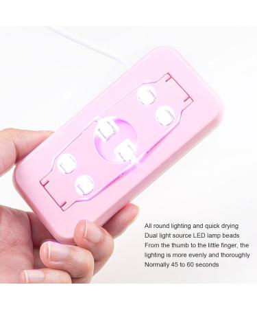 3Pcs Mini Nail Dryer Professional Nail Light Curing Gel LED Dryer Mouse Shape LED Nail Lamp Portable Nail Lamp Gel Polish Light for Nail Salon Home Travel (Roseate) - Buy Online on SooperMarket.com