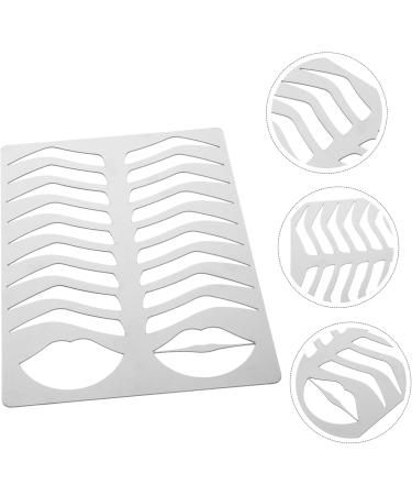 Mikinona Eyebrow Template Eyebrow Shaper Kit Eyebrow Mold Eyebrow Practice Template Stainless Steel Lipstick - Buy Online on SooperMarket.com