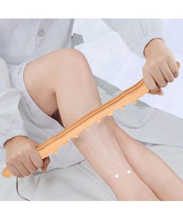 Yinhing Wooden Gua Sha Massage Tools - 8-Point Massage Roller Stick for Home & Salon Beauty Care - Buy Online on SooperMarket.com