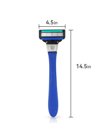 Premium Men's Disposable Razors - 5 Blade Razor with Handle & Cartridges for Smooth Shaving | International Shipping Available - Buy Online on SooperMarket.com