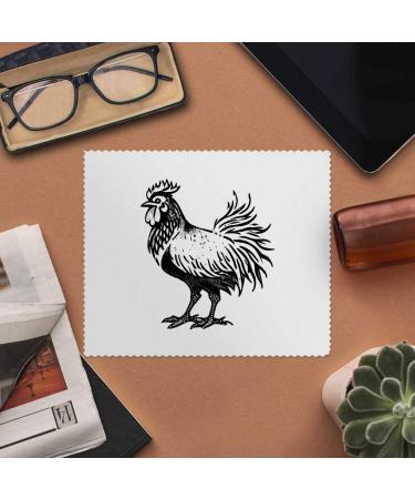 Buy 2 x Farmyard Rooster Microfiber Lens Cleaning Cloths - Perfect for Glasses & Screens | International Shipping Available - Buy Online on SooperMarket.com