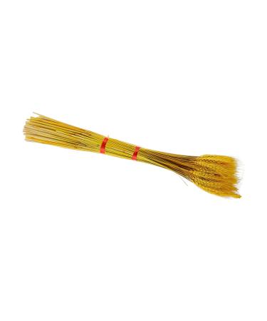 200 Pcs Dried Wheat Ears Bouquet Rural Dried Flowers. Gift Yellowx2pcs 52X10CMx2pcs