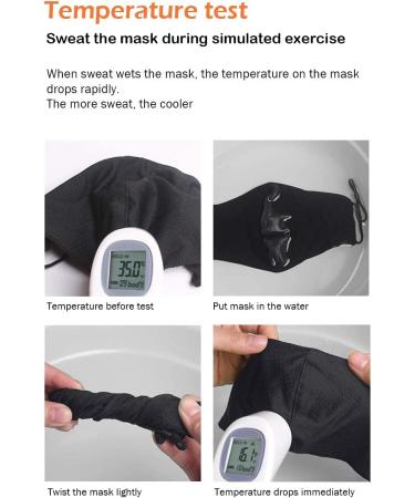Adjustable Breathable Sport Face Mask Black 2 Pack | Reusable Washable Comfort Mask for Men Women Youth - Buy Online on SooperMarket.com