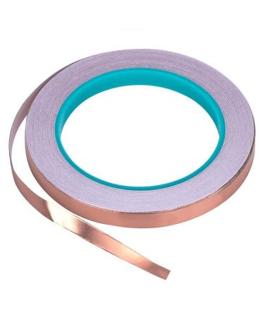 Zehhe Copper Foil Tape with Double-Sided Conductive - EMI Shielding Stained Glass Soldering Electrical Repairs Paper Circuits Grounding (1/4inch)