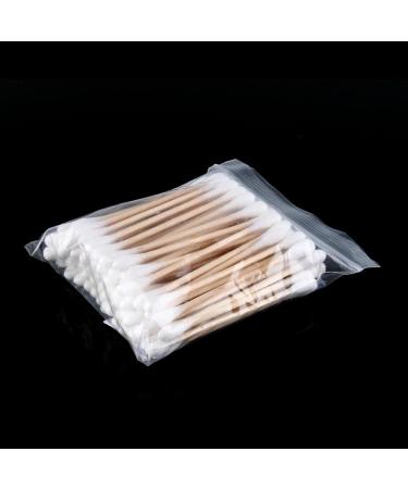 High-Quality Wooden Cotton Swabs - 80 Pack Double Headed for Makeup Ear Cleaning & More - Buy Online on SooperMarket.com