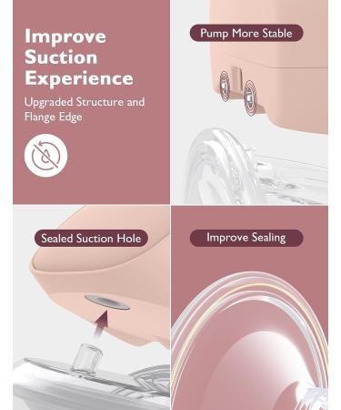 MomcoZy S9 Portable Electric Milk Pump | Free-Handed & Long Battery Life | 2 Modes & 9 Levels | 24mm Pink - Best for Moms - Buy Online on SooperMarket.com