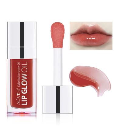 SBHEANGBA Moisturizing Lip Oil No-Sticky Lip Gloss Tinted Lip Balm Lip Care Long Lasting Clear Liquid Lipsticks Plump Lip Glow Oil For Dry Lip's Moisturizing Hydrating And Nourishing Rosewood 03# Rosewood